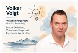 Volker Voigt, Visualisierungsfuchs für Graphic Recording im Workshop Kurs setzen